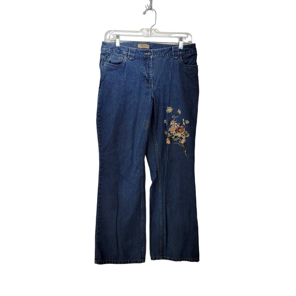 i.e. Relaxed Petite Embroidered Jeans Straight Leg